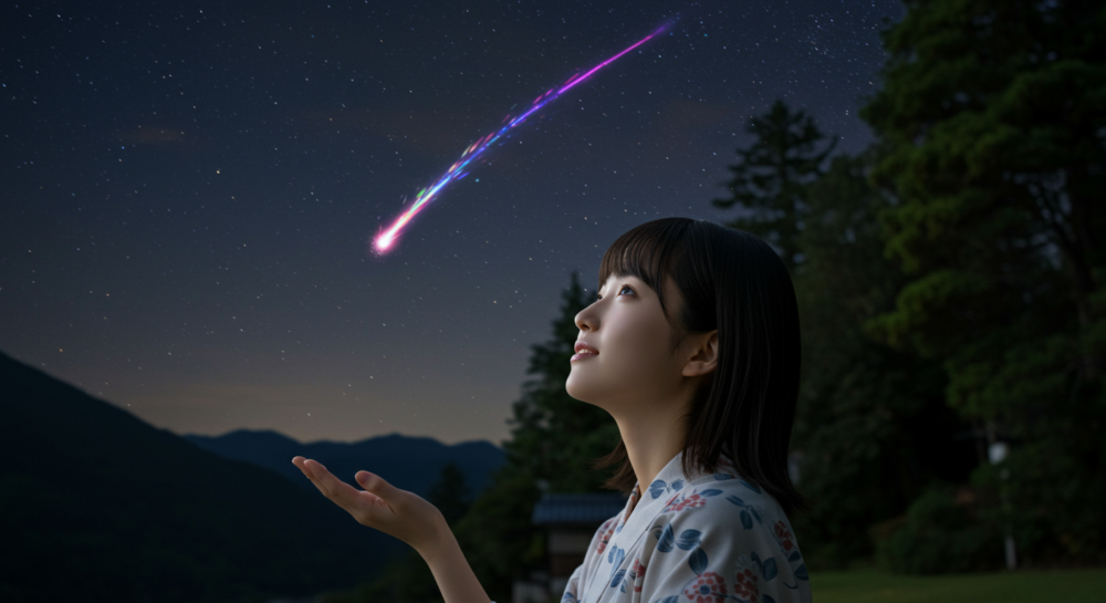 見た状況や色で意味が変わる？流れ星が伝える詳細メッセージ