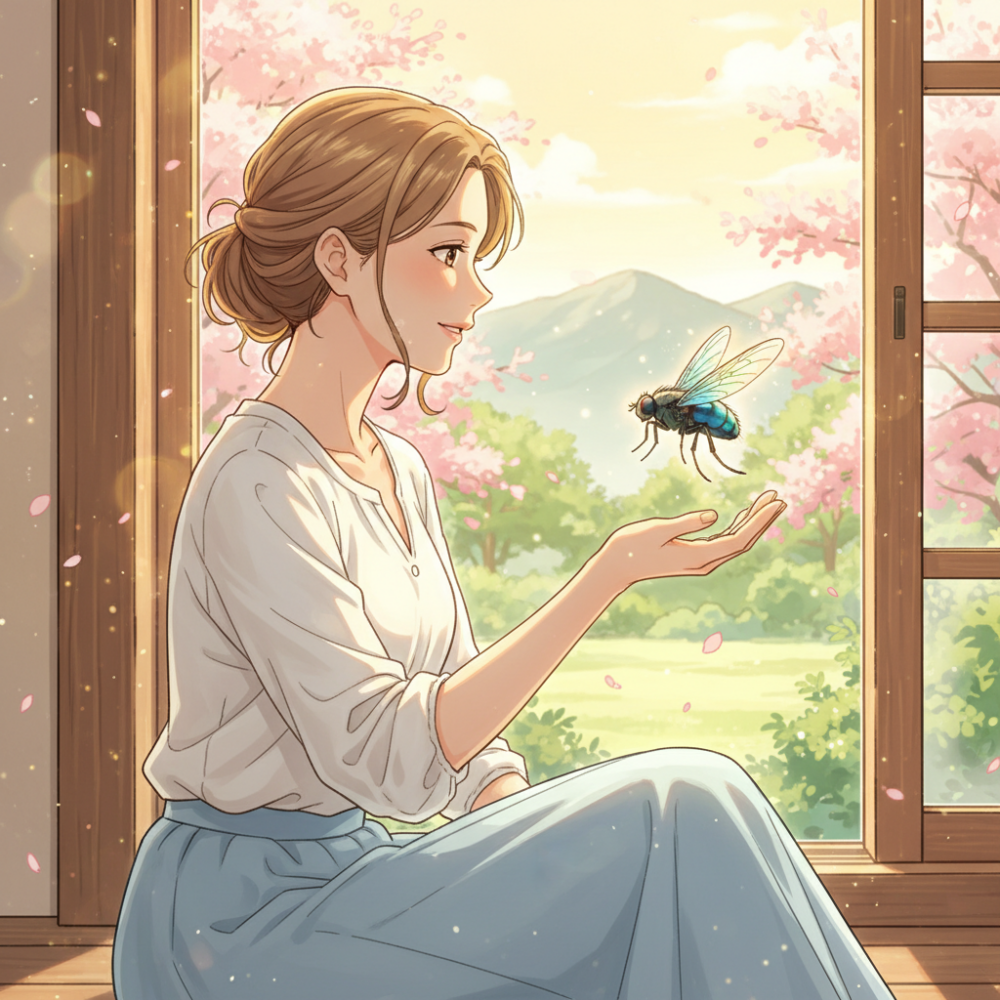 ハエは警告だけじゃない？隠されたポジティブなスピリチュアルな意味