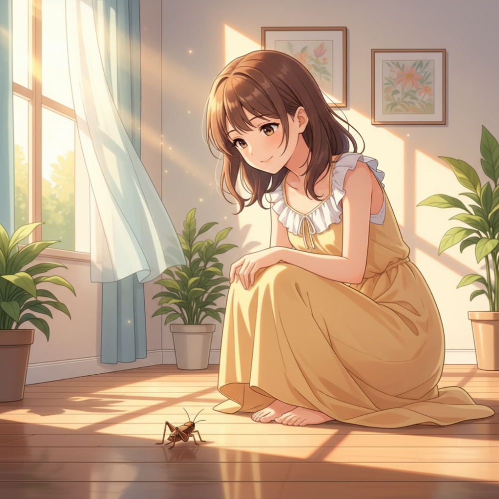 コオロギを見つけた場所で変わる？さらに詳しいメッセージ