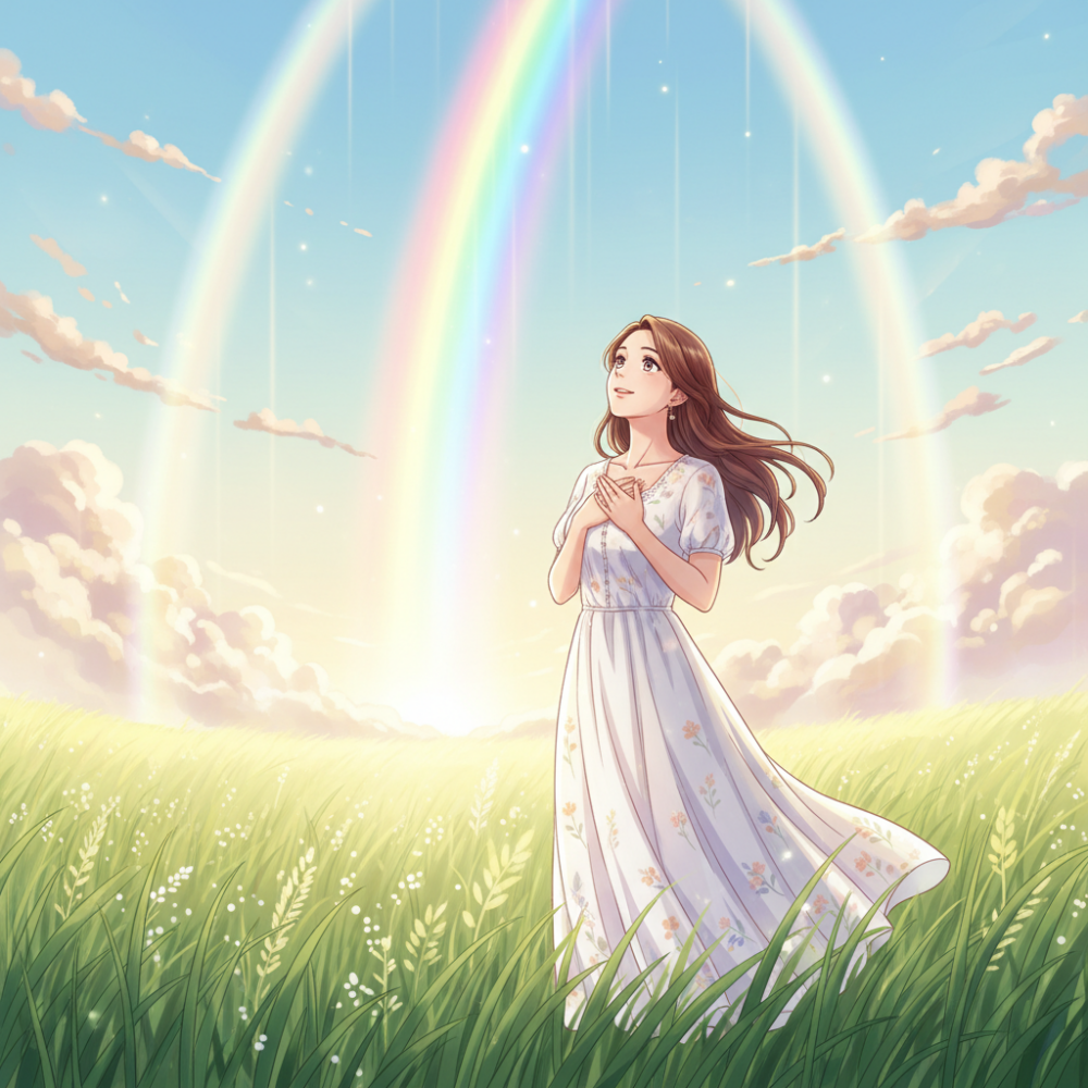 縦の虹は強力な吉兆のサイン！基本的なスピリチュアルな意味