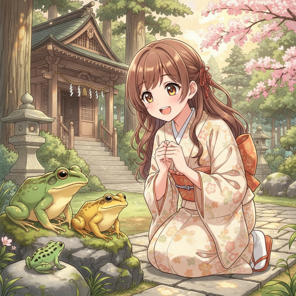 【状況別】遭遇したカエルの特徴で変わるメッセージ